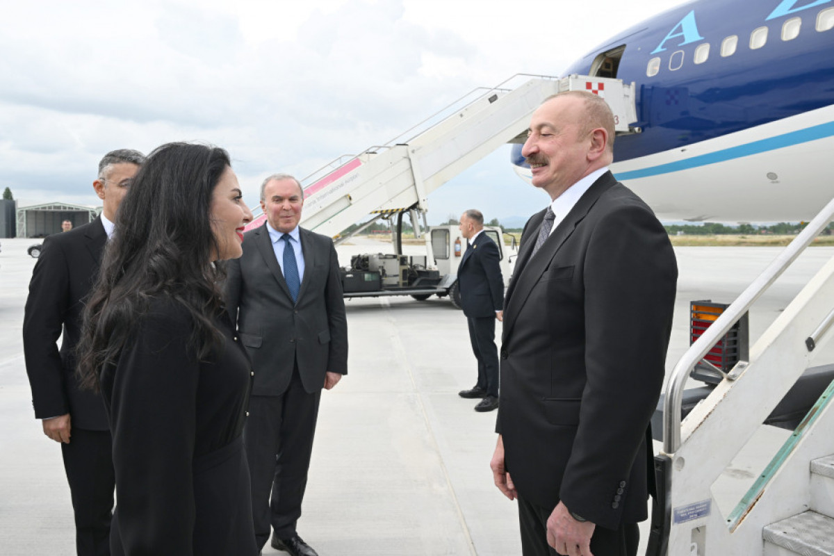 İlham Əliyev Albaniyaya işgüzar səfərə gəlib
