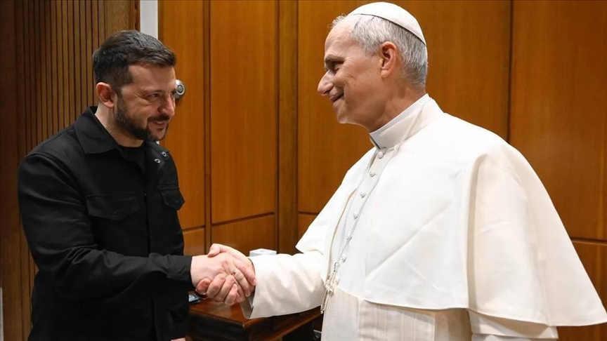 Zelenski Papa XIV Leo ilə görüşüb