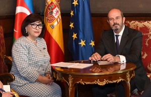 Sahibə Qafarova İspaniya Senatının sədri ilə görüşüb - FOTOLAR