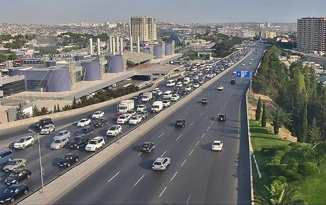 Bakıda bu yollarda sıxlıq var - SİYAHI