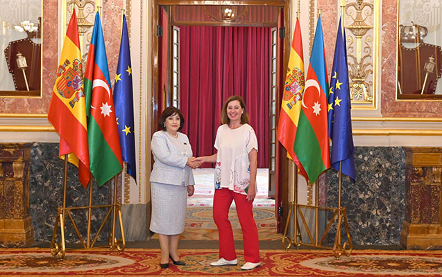 Sahibə Qafarova İspaniya Deputatlar Konqresinin sədri ilə görüşüb - FOTOLAR