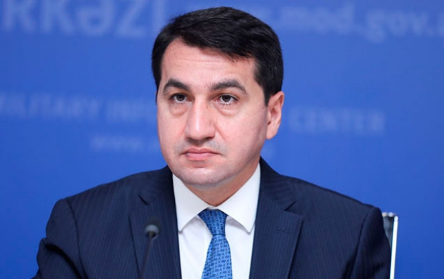 Hikmət Hacıyev Ağdam dəmiryolu stansiyası ilə bağlı paylaşım etdi