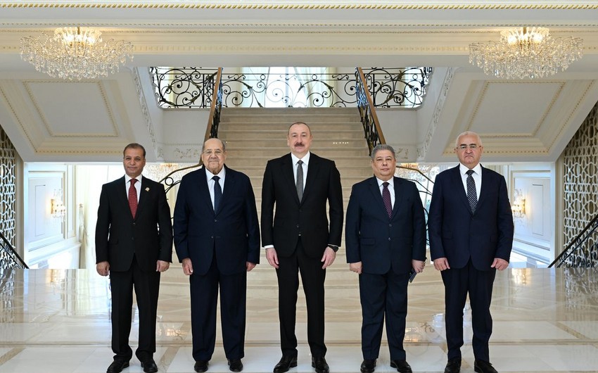 İlham Əliyev Misir Senatının sədrini qəbul etdi - FOTOLAR