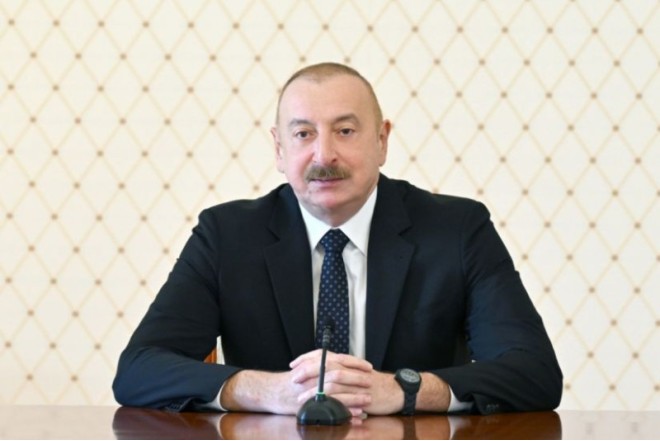İlham Əliyev konfrans iştirakçılarına müraciət ünvanladı