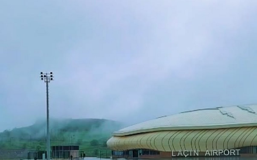 Laçın Beynəlxalq Hava Limanının açılış mərasimi keçirilir- VİDEO