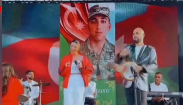 Şəhid fotolarının qarşısında rəqs edən Nəfəs tənqid olundu - VİDEO
