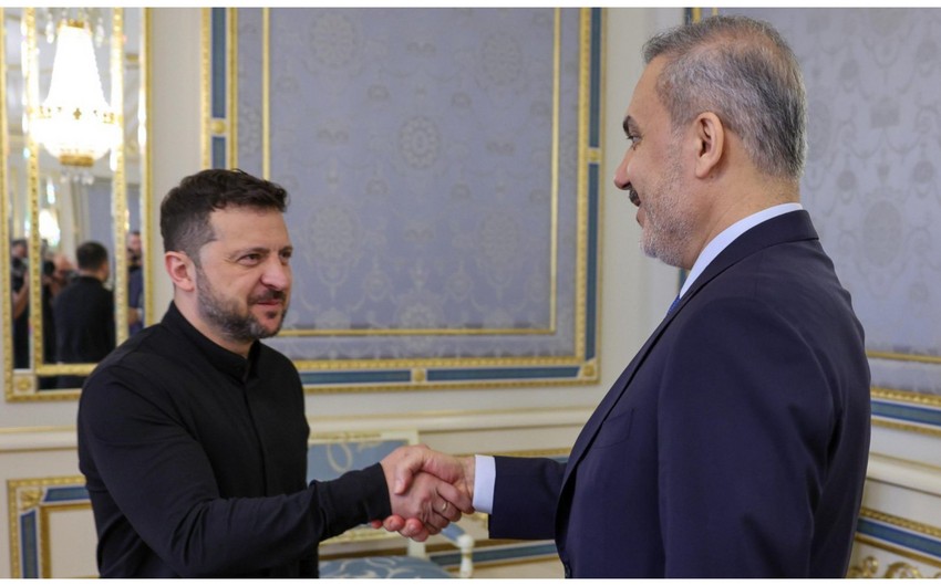 Hakan Fidan Zelenski ilə görüşdü