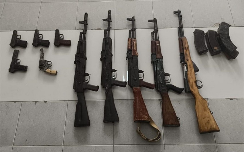 Sabunçu rayonunda silah-sursat aşkarlandı