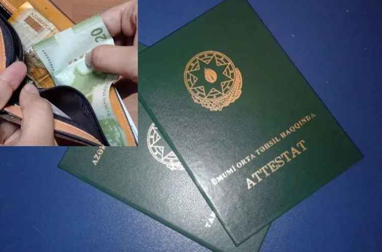 Attestata görə pul yığan sinif rəhbərinə xəbərdarlıq edildi