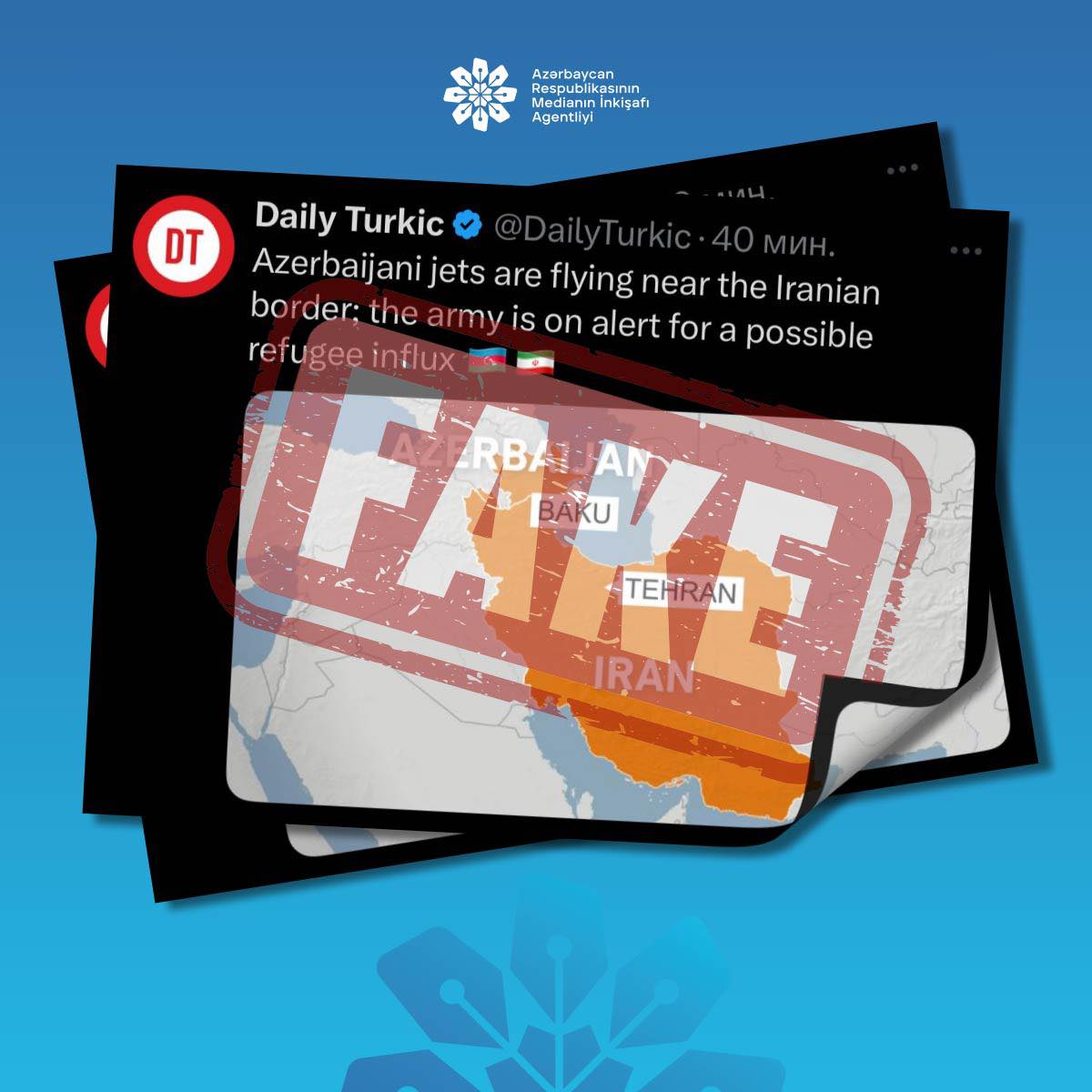 "Bu tip “xəbərlər” saxtadır və qətiyyən reallığı əks etdirmir" - MEDİA açıqlama yaydı 