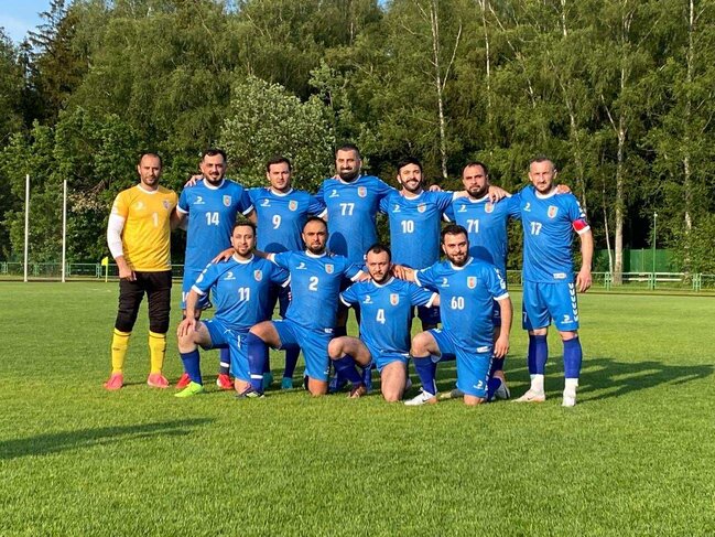 Azərbaycanlı məşhurların futbol komandası Moskvada qalib oldu