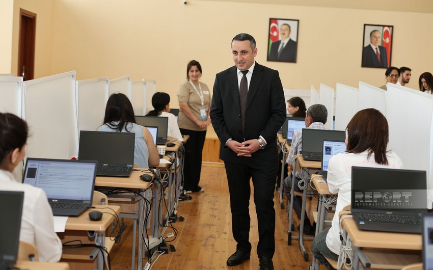 Azad olunan ərazilərdə çalışan müəllimlər ilk dəfə sertifikasiya imtahanında iştirak ediblər - FOTO