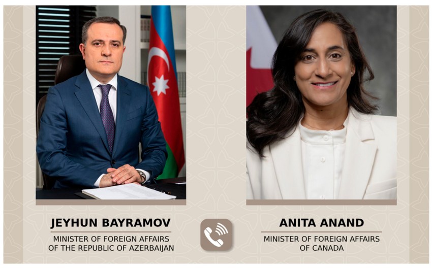 Ceyhun Bayramov kanadalı həmkarı ilə telefon danışığı aparıb