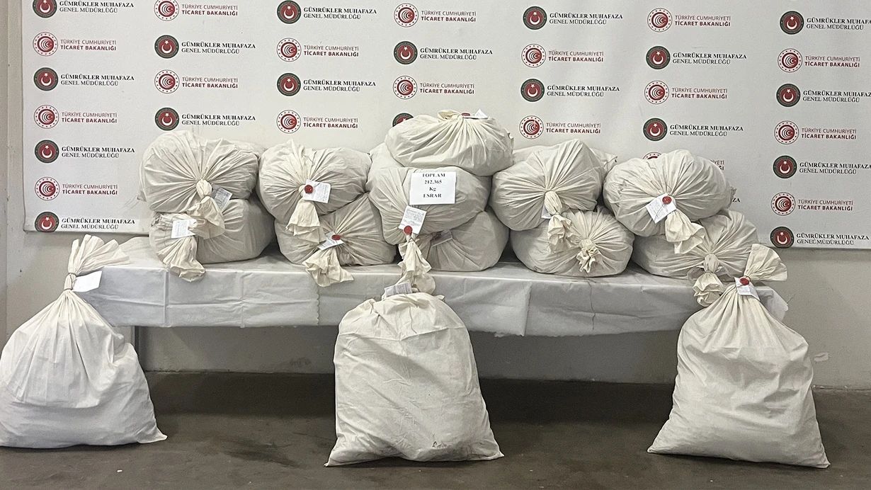 Türkiyədə əməliyyat - 212 kiloqram narkotik ələ keçirildi