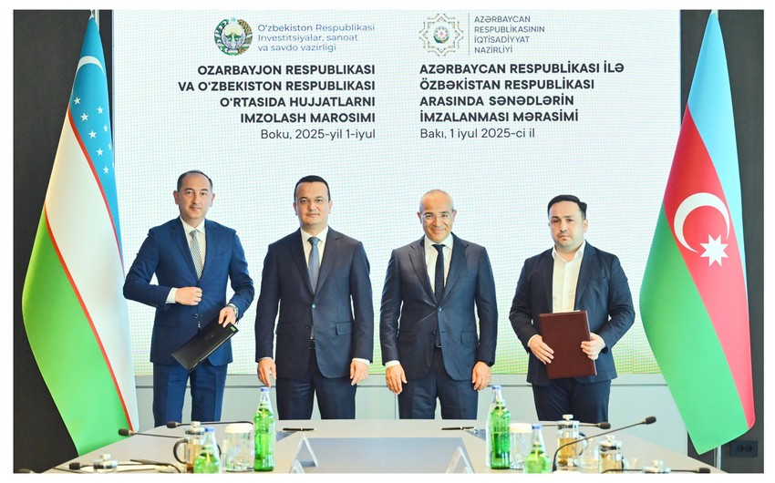 Azərbaycanla Özbəkistan arasında bir sıra sənədlər imzalandı