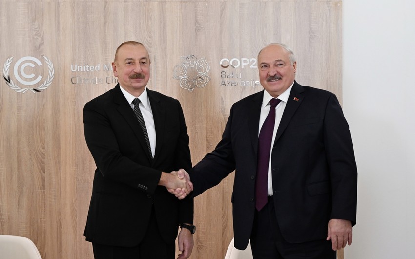 Prezident İlham Əliyev Aleksandr Lukaşenkonu təbrik edib