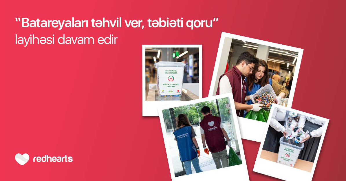 “Batareyaları təhvil ver, təbiəti qoru” layihəsi çərçivəsində 96 kq işlənmiş batareya toplandı