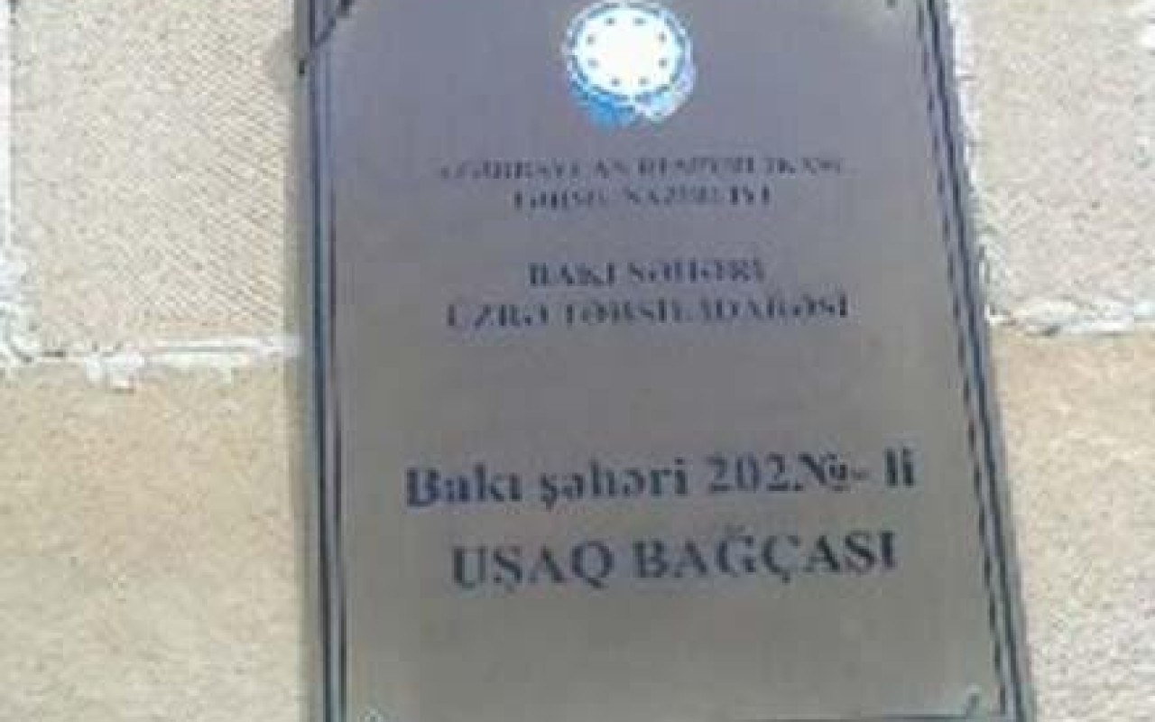Bakıda yerləşən bağçada nöqsanlar aşkarlandı