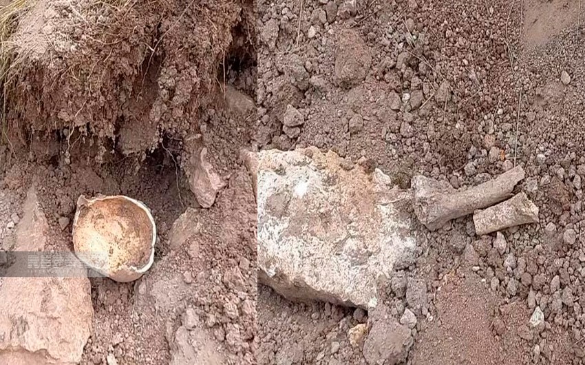 Laçında insan skeletinin qalıqları tapıldı