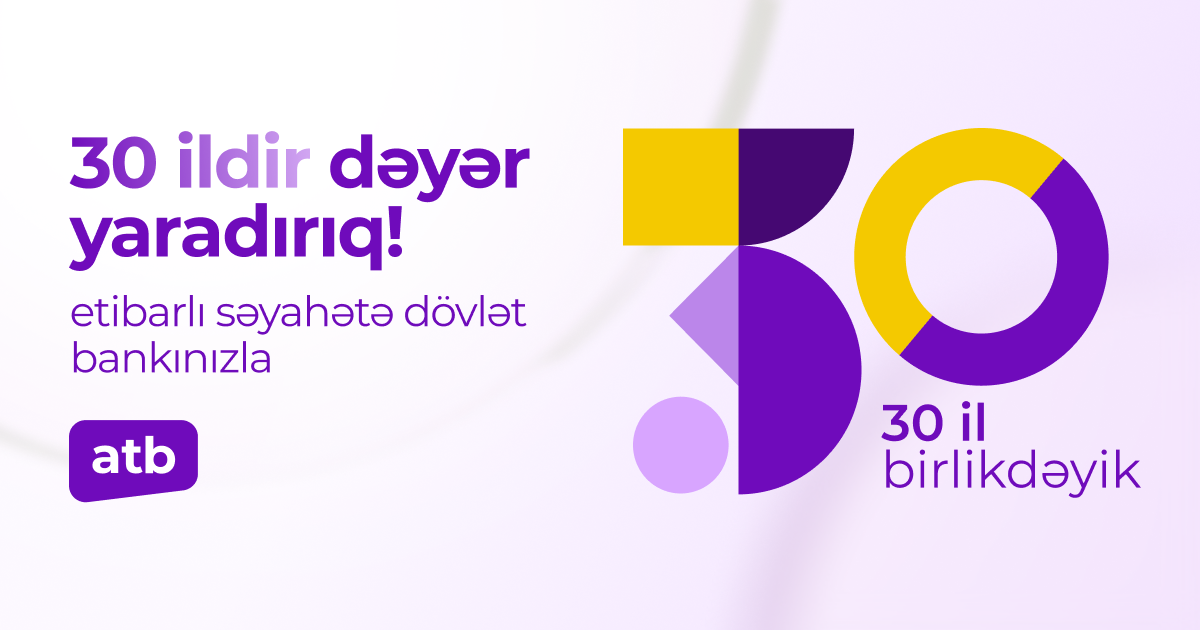 Azər Türk Bankın 30 yaşı tamam oldu