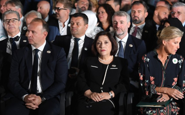 Sahibə Qafarova Srebrenitsa qurbanlarını yad etdi - FOTOLAR