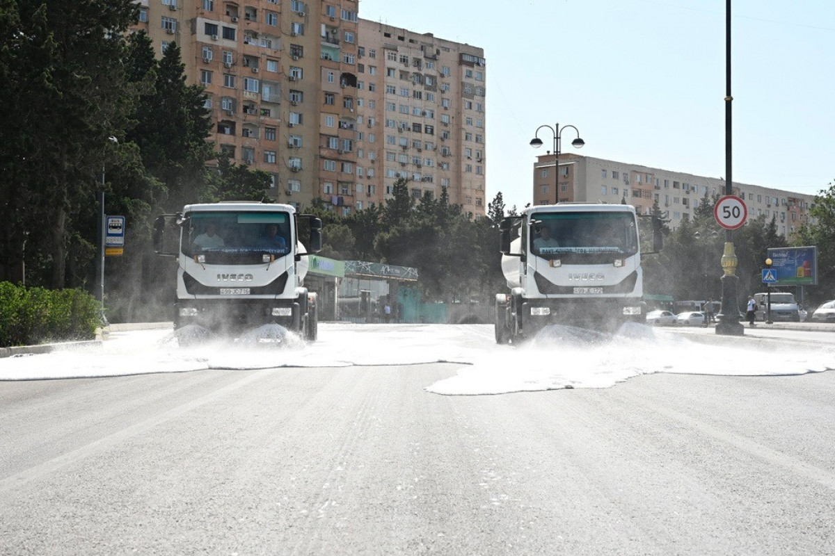 Bakıda növbəti dəfə genişmiqyaslı təmizlik işləri aparılıb
