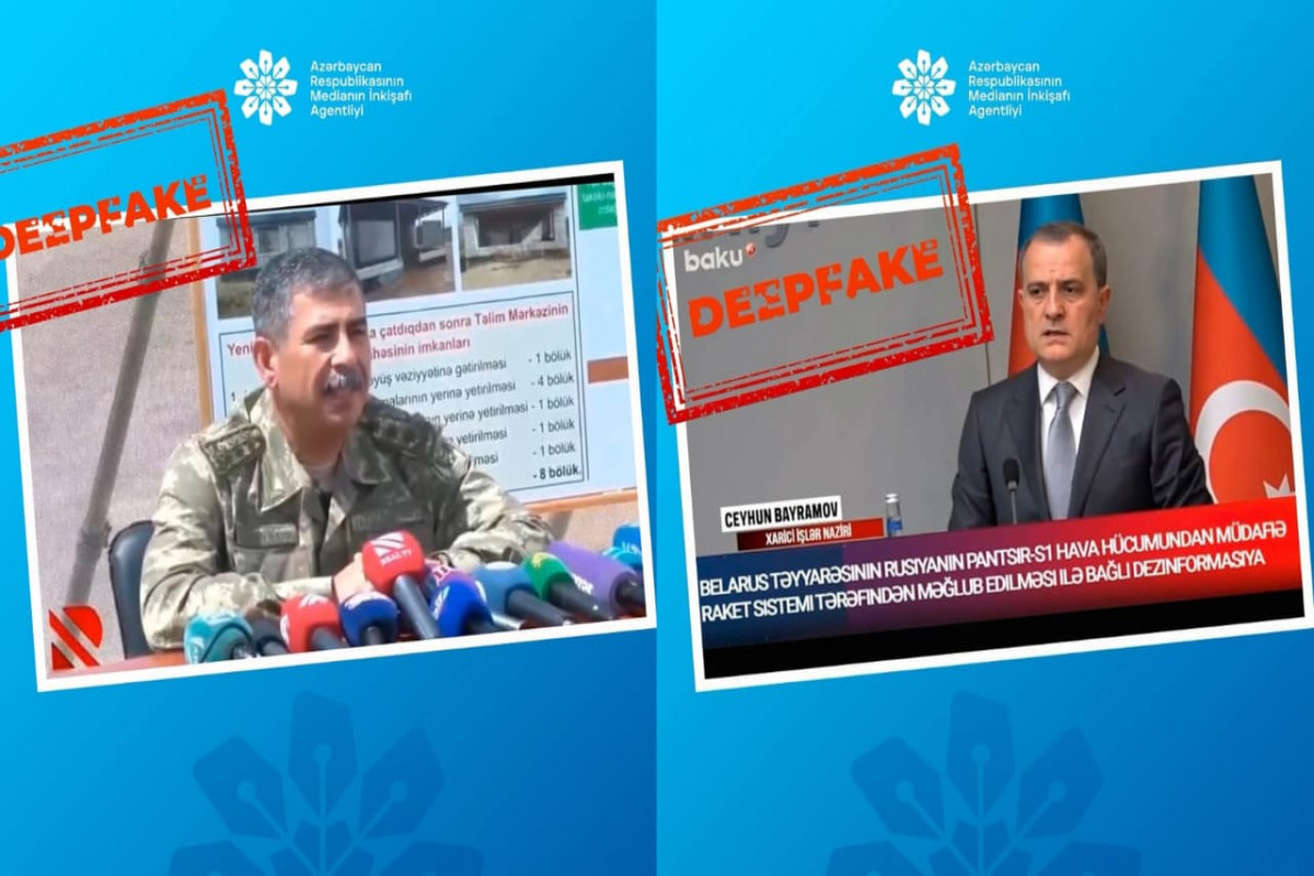 Medianın İnkişafı Agentliyi açıqlama yaydı: "Saxta videogörüntülər ictimai rəyi çaşdırmağa yönəlib"
