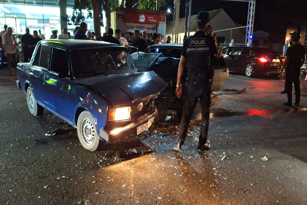Ağstafada iki avtomobil toqquşub, xəsarət alanlar var