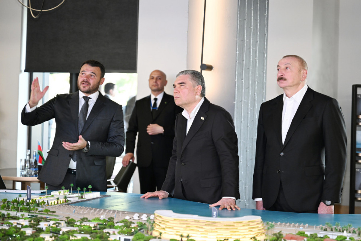 Azərbaycan Prezidenti və Türkmənistan Xalq Məsləhətinin sədri “Sea Breeze”də olublar