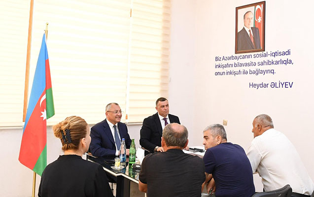 Ağdamda keçmiş məcburi köçkünlərin müraciətləri dinlənilib - FOTOLAR