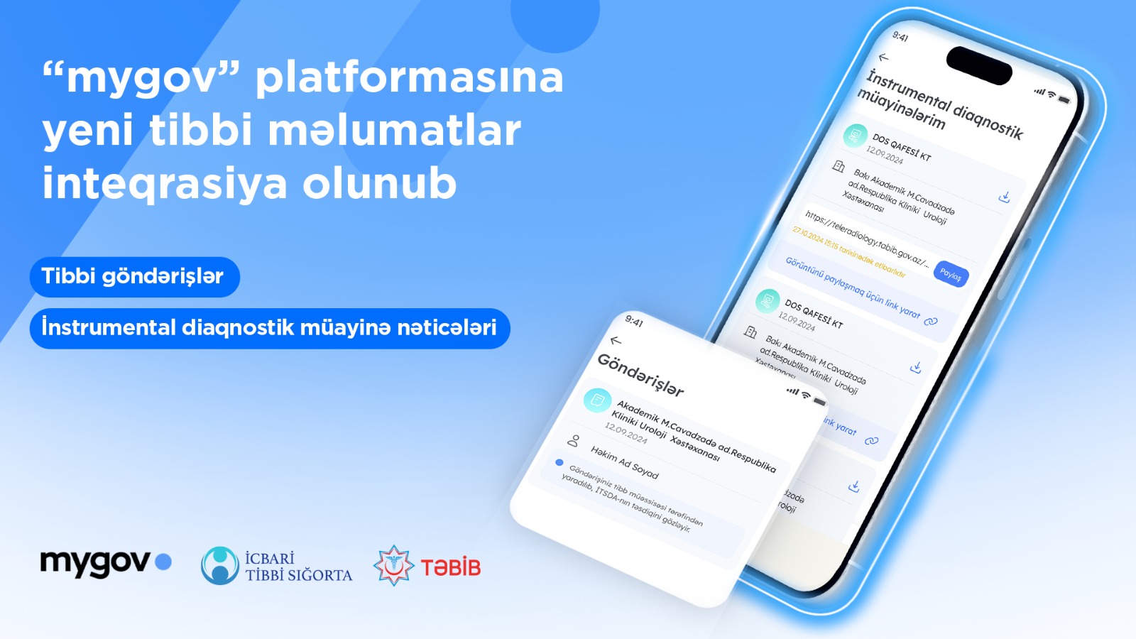 “mygov” platformasına yeni tibbi məlumatlar inteqrasiya olundu