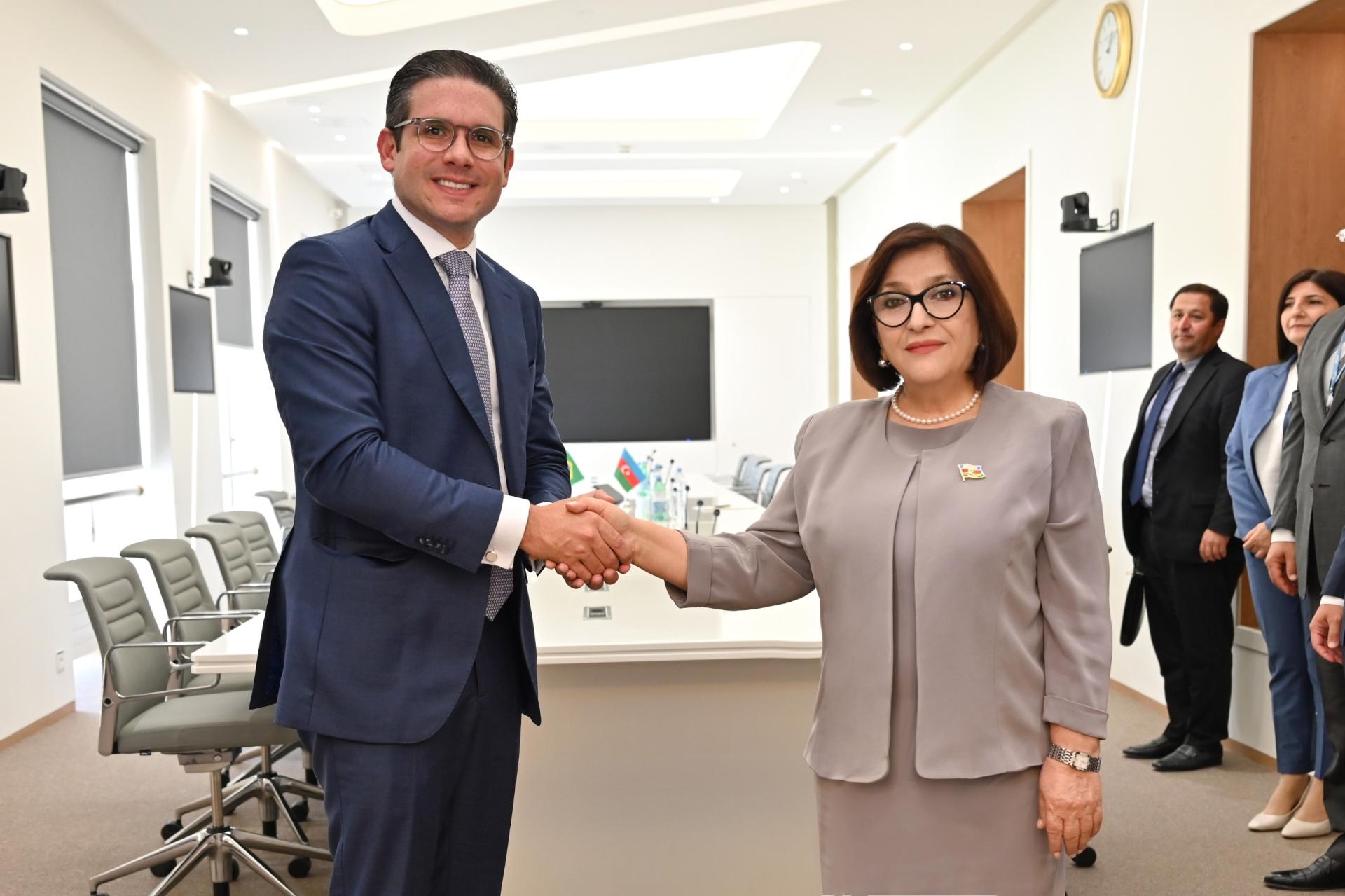 Sahibə Qafarova Braziliya Deputatlar Palatasının sədri ilə görüşüb