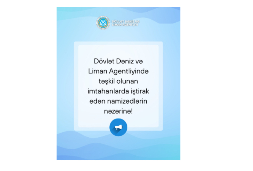 DDLA-da təşkil olunan imtahanlarda iştirak edən namizədlərin nəzərinə!