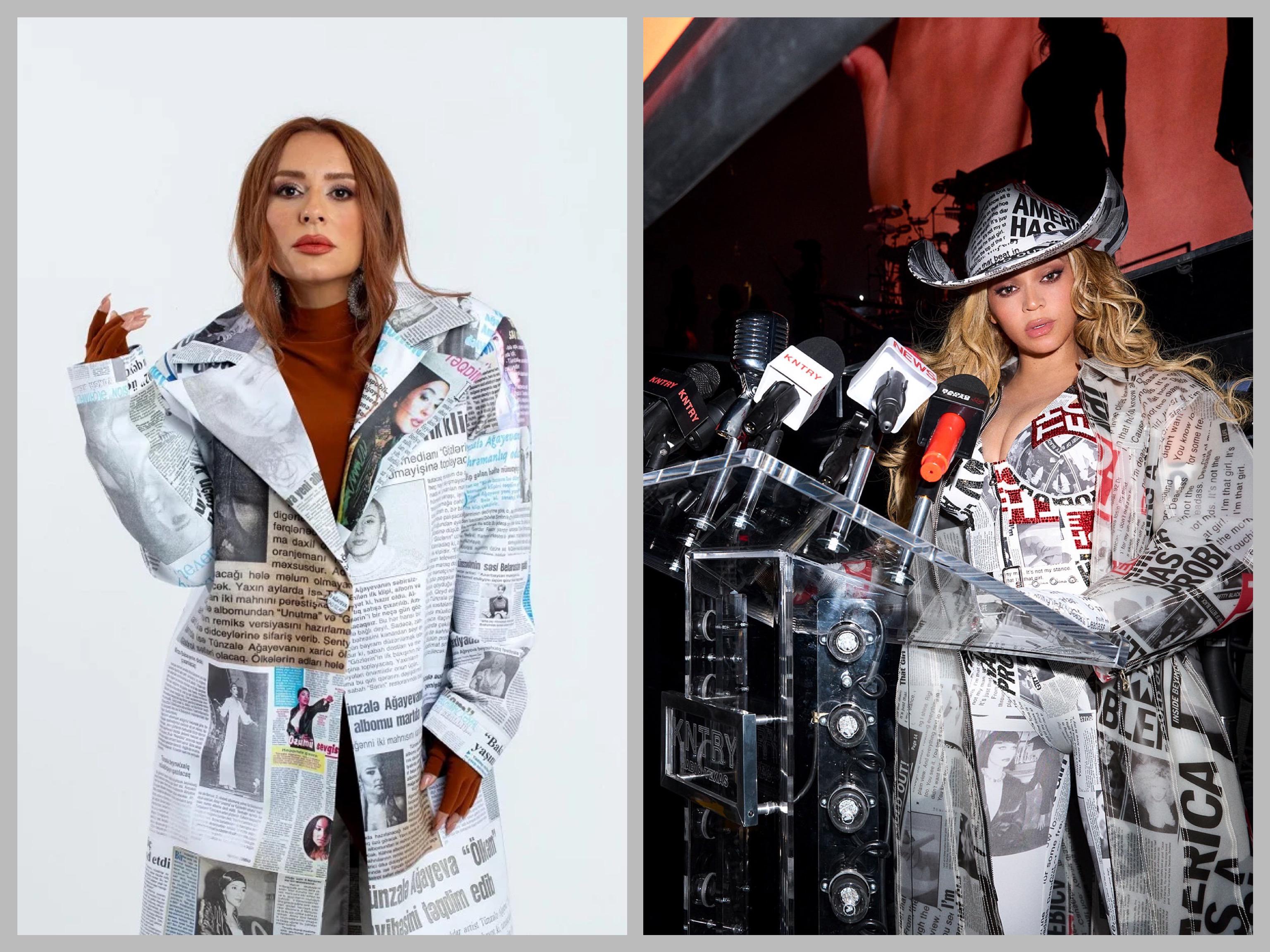 Beyonce və Tünzalə oxşar geyimdə - FOTO