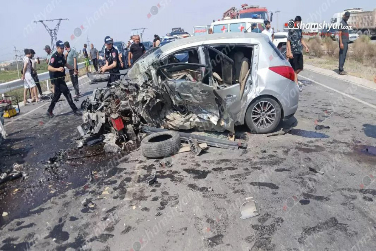Ermənistanda yol qəzasında 1 hərbçi ölüb, 3-ü yaralanıb