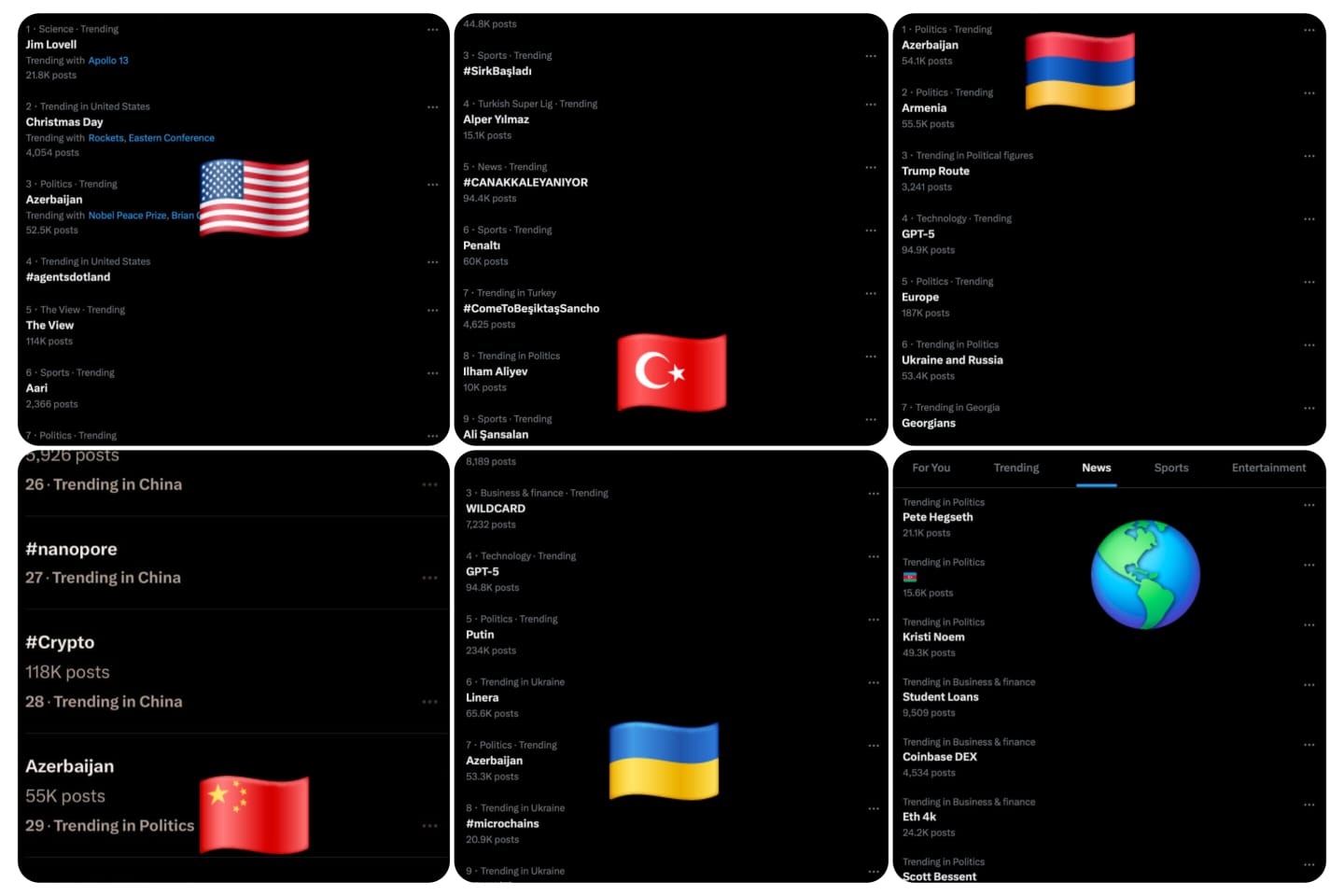 “Azerbaijan” və “Ilham Aliyev” həştəqləri “X” sosial şəbəkəsinin trendində! - FOTO