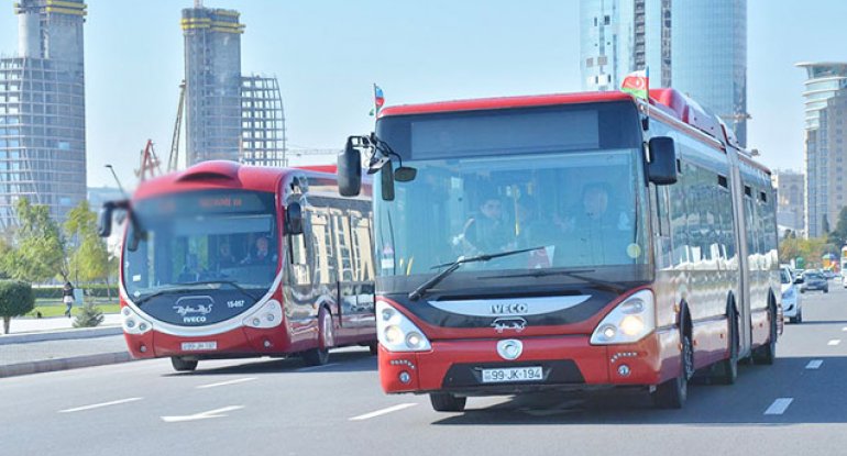 Bakıda 4 avtobusun hərəkət istiqaməti dəyişir