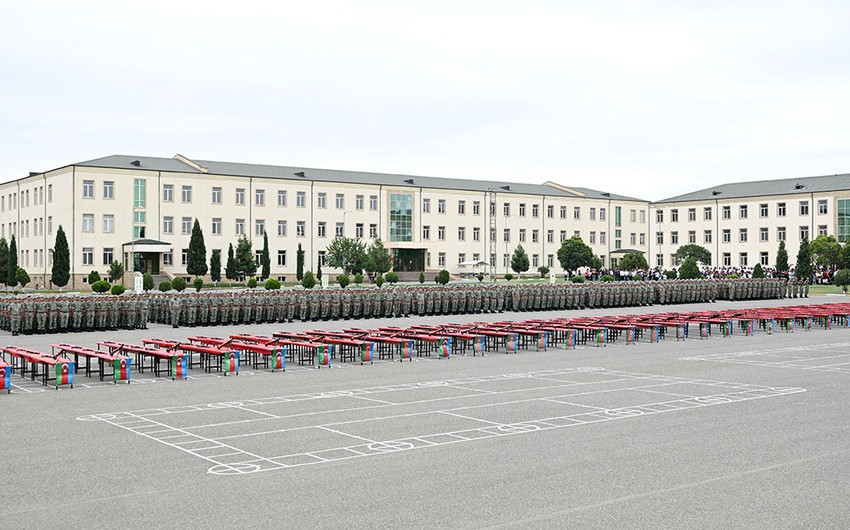 Azərbaycan Ordusunda andiçmə mərasimləri keçirilib - VİDEO