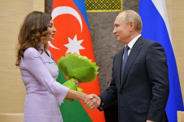 Putin Mehriban Əliyevanı doğum günü münasibətilə təbrik etdi