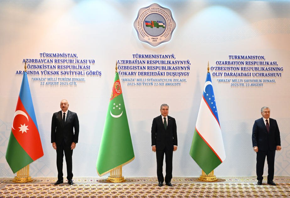 Türkmənistan, Azərbaycan və Özbəkistan arasında yüksəksəviyyəli görüş başlayıb