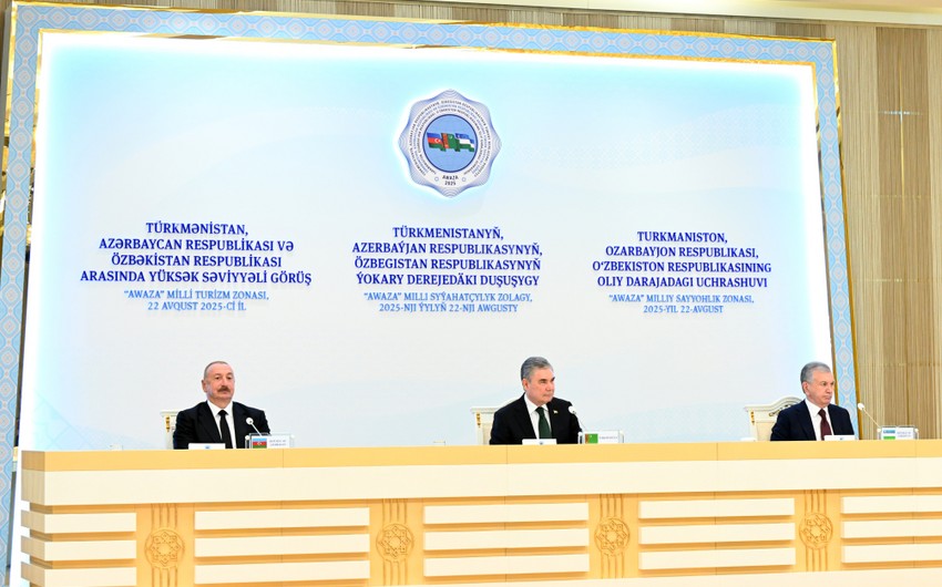 Bakı, Daşkənd və Aşqabad strateji tərəfdaşlığın möhkəmləndirilməsi kursunu təsdiqləyən birgə bəyanat qəbul edib