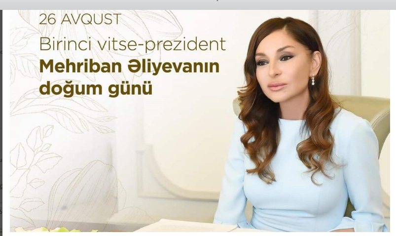 Bu gün Mehriban Əliyevanın doğum günüdür