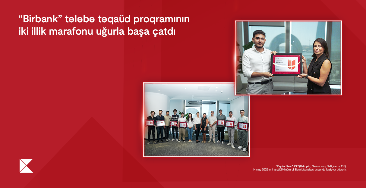 “Birbank” tələbə təqaüd proqramının iki illik marafonu uğurla başa çatdı