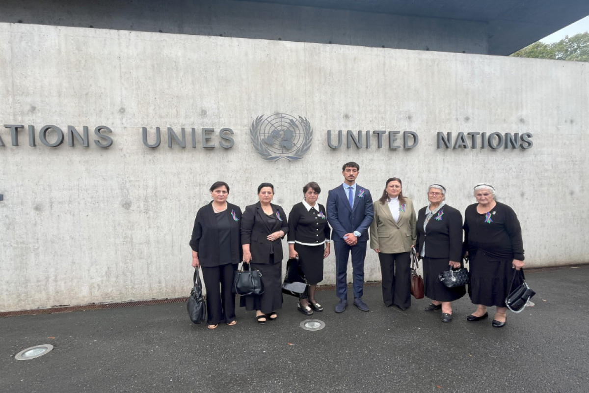 Azərbaycanlı itkinlərin ailə üzvləri ilk dəfə BMT-də qəbul edildi - Fotolar