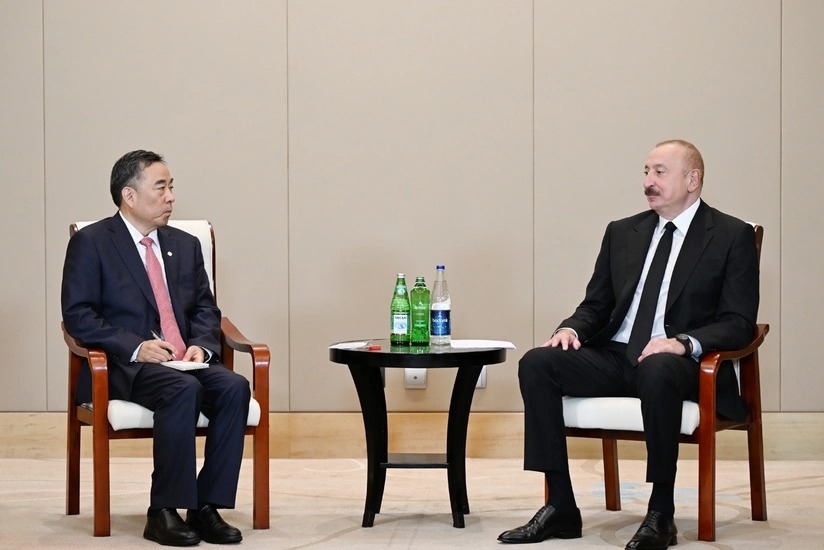 Prezident "CCCC" şirkətinin sədri ilə görüşdü