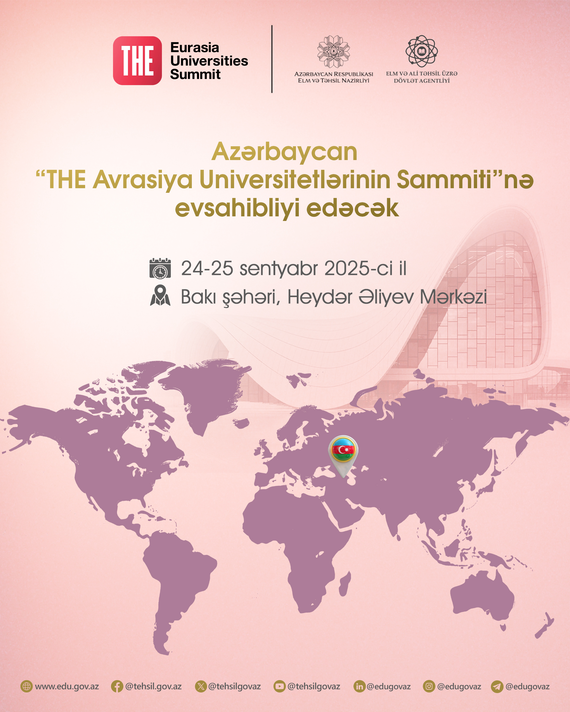 Bakı elm paytaxtına çevrilir: Avrasiya Universitetləri Sammitinə sayılı günlər qaldı