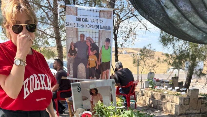 Qonca Vuslateri Narinin məzarında - FOTO