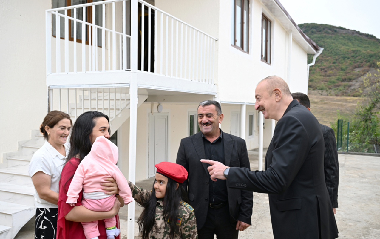 İlham Əliyev Xocalı rayonunun Seyidbəyli kəndində olub - FOTOLAR