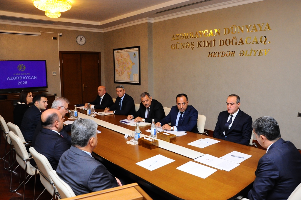 Naftalanda III MDB Oyunları ilə bağlı görüş keçirilib - FOTOLAR
