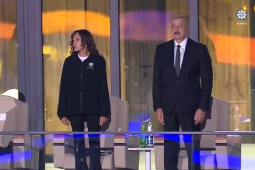 Prezident və xanımı Gəncədə III MDB Oyunlarının açılış mərasimini izləyiblər